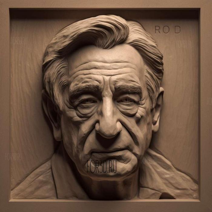 Robert De Niro 2 stl model for CNC